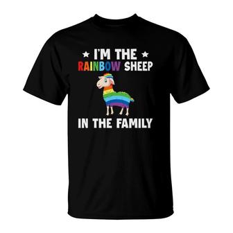 Lgbt I'm The Rainbow Sheep In The Family T-Shirt | Mazezy