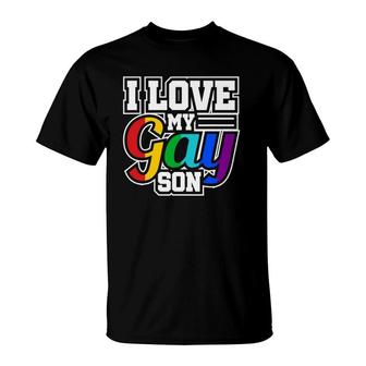 Lgbt Lesbian Gay Pride I Love My Gay Son T-Shirt | Mazezy