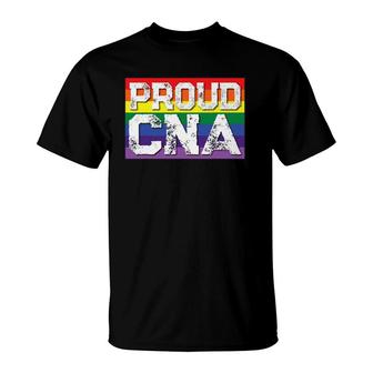Lgbtq Proud Cna Gay Pride Rainbow T-Shirt | Mazezy