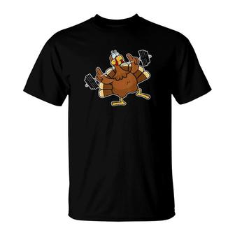 Lifting Turkey Fitness Weightlifting Exercise Gym T-Shirt | Mazezy