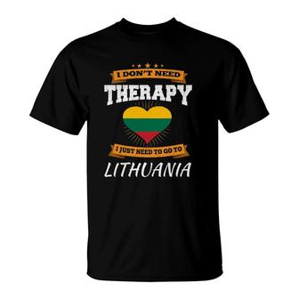 Lithuanian Flag I Lithuania Vacation Gift I Funny Lithuania T-Shirt | Mazezy