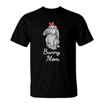 Lop Eared Bunny Mom Rabbit Drawing T-Shirt | Mazezy