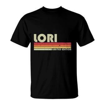 Lori Gift Name Personalized Retro Vintage 80S 90S Birthday T-Shirt - Seseable