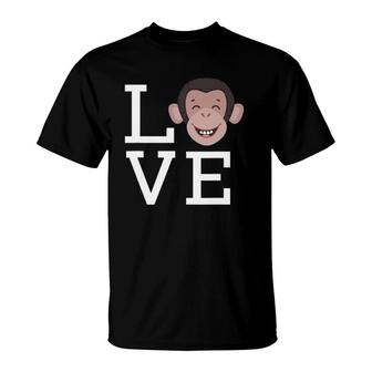 Love Monkey - Jungle Animal Outfit Monkey Lovers Gift T-Shirt | Mazezy