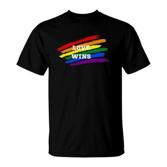 Love Wins Pride Unisex T-Shirt | Mazezy
