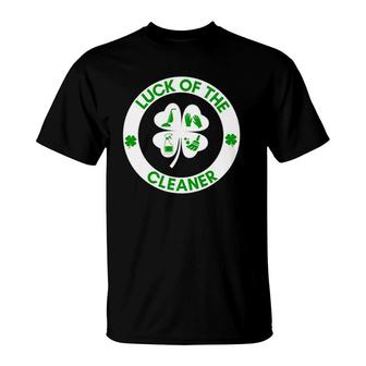 Luck Of The Cleaner St Patrick's Day Gift Fun Housekeeping T-Shirt | Mazezy