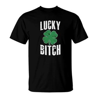 Lucky Cute Shamrock Saint Patricks Day T-Shirt | Mazezy