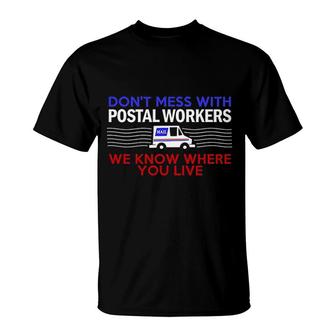 Mail Carrier Mailman Postal Worker Post Office Gift T-Shirt - Thegiftio UK
