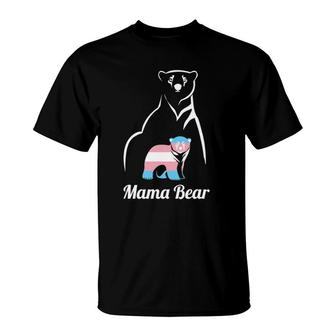 Mama Bear Lgbtq Trans Child Gift Transgender Trans Pride T-Shirt | Mazezy