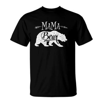Mama Bear Mothers Day Family Matching Couple Women T-Shirt | Mazezy