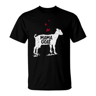 Mama Goat Design Farmer Goat Lover Gift T-Shirt | Mazezy