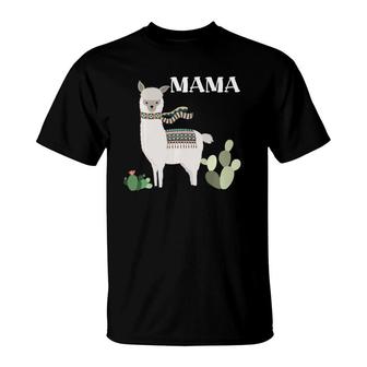 Mama Llama Alpaca T-Shirt | Mazezy