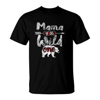 Mama Of The Wild One Bear Family Matching T-Shirt - Thegiftio UK