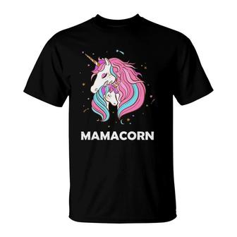 Mamacorn Unicorn Mommy And Baby Mother's Day T-Shirt | Mazezy