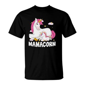 Mamacorn Unicorn New Mom Baby Mommy Mother Gift T-Shirt | Mazezy