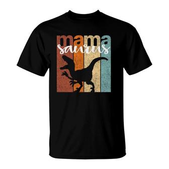 Mamasaurus Family Gift Vintage T-Shirt | Mazezy