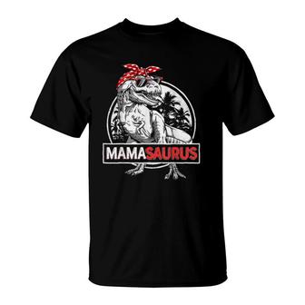 Mamasaurusrex Dinosaur Funny Mama Saurus T-Shirt | Mazezy
