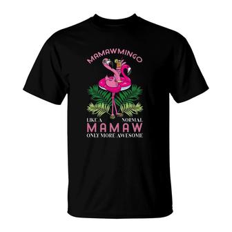 Mamawmingo Grandmother Flamingo Lover Gramma Grandma Granny T-Shirt | Mazezy