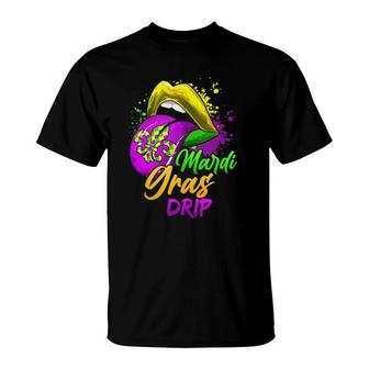 Mardi Gras Drip Mardi Gras Tank Top T-Shirt | Mazezy