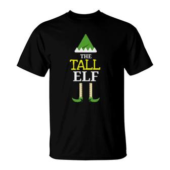 Matching Christmas Elf Family Designs The Tall Elf T-Shirt | Mazezy