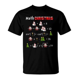 Math Christmas Funny Christmas T-Shirt | Mazezy