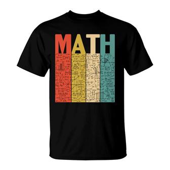 Math Easy Art Retro Understand Math Teacher T-shirt - Thegiftio UK