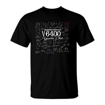 Math Square Root Of 6400 Vintage 80Th Birthday 80 Years Old T-Shirt | Mazezy