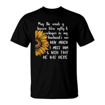 May The Winds Of Heaven For Wife After Death Of Husband T-Shirt | Mazezy