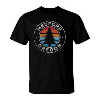 Medford Oregon Or Vintage Graphic Retro 70S T-Shirt | Mazezy