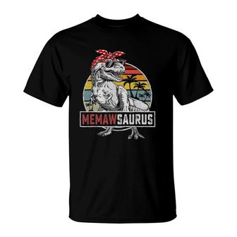 Memawsaurusrex Dinosaur Memaw Saurus Family Matching T-Shirt | Mazezy