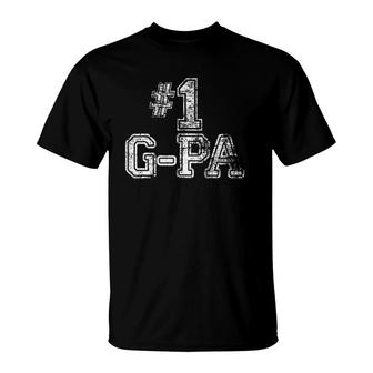 Mens 1 G-Pa - Number One Father's Day Gift Tee T-Shirt | Mazezy CA