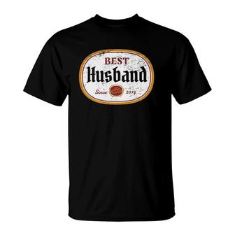 Mens 8Th Wedding Anniversary Best Husband Since 2014 Ver2 T-Shirt | Mazezy