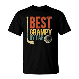 Mens Best Grampy By Par Father's Day Golf Gift Grandpa T-Shirt | Mazezy UK
