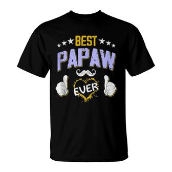 Mens Best Papaw Ever Personalized Grandpa T-Shirt | Mazezy