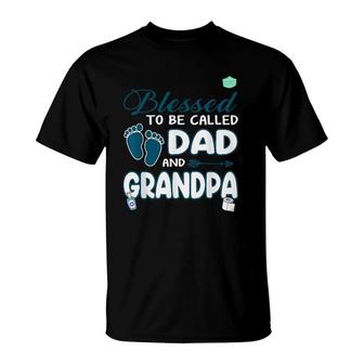 Mens Blessed To Be Called Dad For Cool Grandpa Plus Size T-Shirt | Mazezy