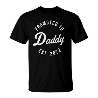 Mens Funny 1St Time Dad Est 2022 New First Father's Hood Day T-Shirt | Mazezy