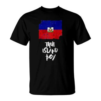 Mens Island Boy Haiti True T-Shirt | Mazezy