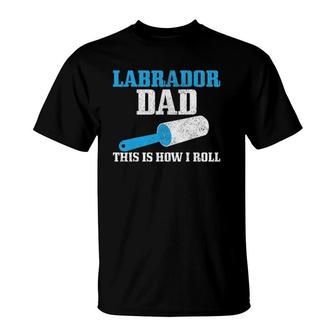Mens Labrador Dad Lab Dog Black Lab Funny Labrador T-Shirt | Mazezy