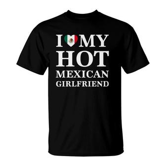 Mens Mens I Love My Hot Mexican Girlfriend Mexican Tee T-Shirt | Mazezy