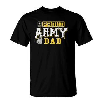 Mens Mens Proud Army Dad Military Pride T-Shirt | Mazezy