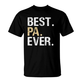 Mens Pa Gift From Granddaughter Grandson Best Pa T-Shirt | Mazezy