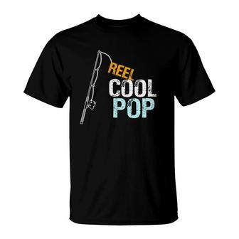 Mens Pop Gift From Granddaughter Grandson Reel Cool Pop T-Shirt | Mazezy