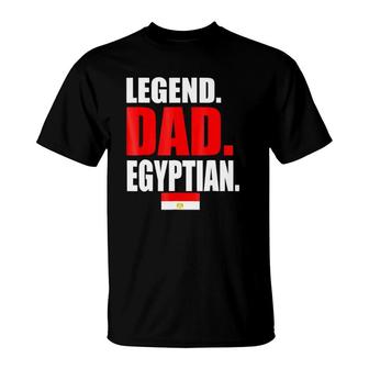 Mens Storecastle Legend Dad Egyptian Egypt Flag Gifsthirt T-Shirt | Mazezy