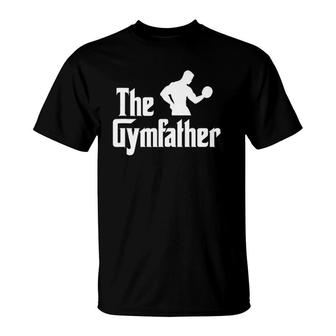 Mens The Gymfather Funny Weight Lifting Bodybuilding Workout Gym T-Shirt | Mazezy DE