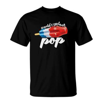 Mens World's Coolest Pop Fathers Day T-Shirt | Mazezy