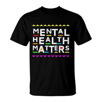 Mental Health Matters Retro 90s Style T-Shirt | Mazezy