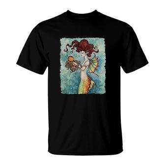 Mermaid And Octopus T-Shirt | Mazezy