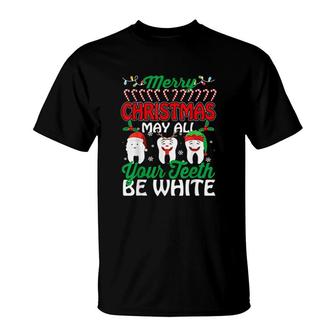 Merry Christmas May All Your Teeth Be White Sweat T-Shirt | Mazezy