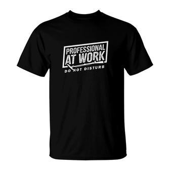 Metal Detecting Professional At Work T-Shirt | Mazezy