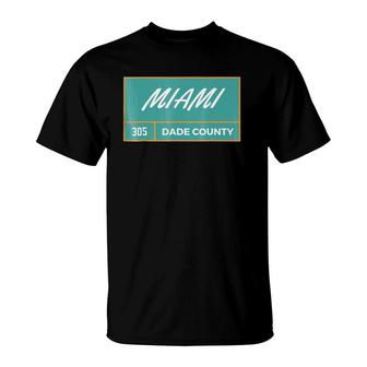 Miami Dade County Florida 305 Ver2 T-Shirt | Mazezy